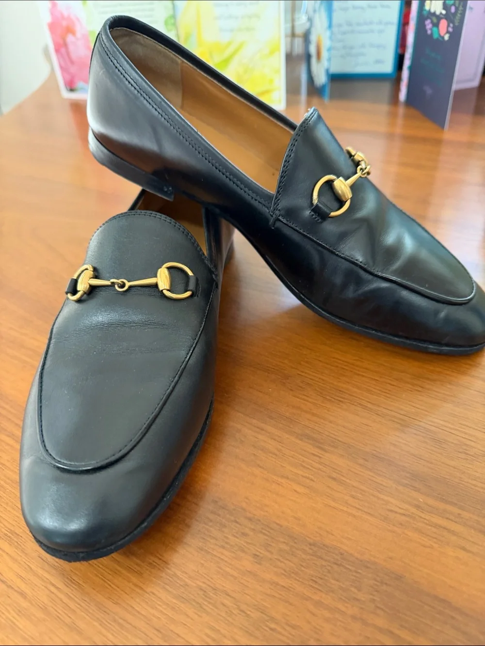 Gucci Black Leather Men’s Horsebit Loafers